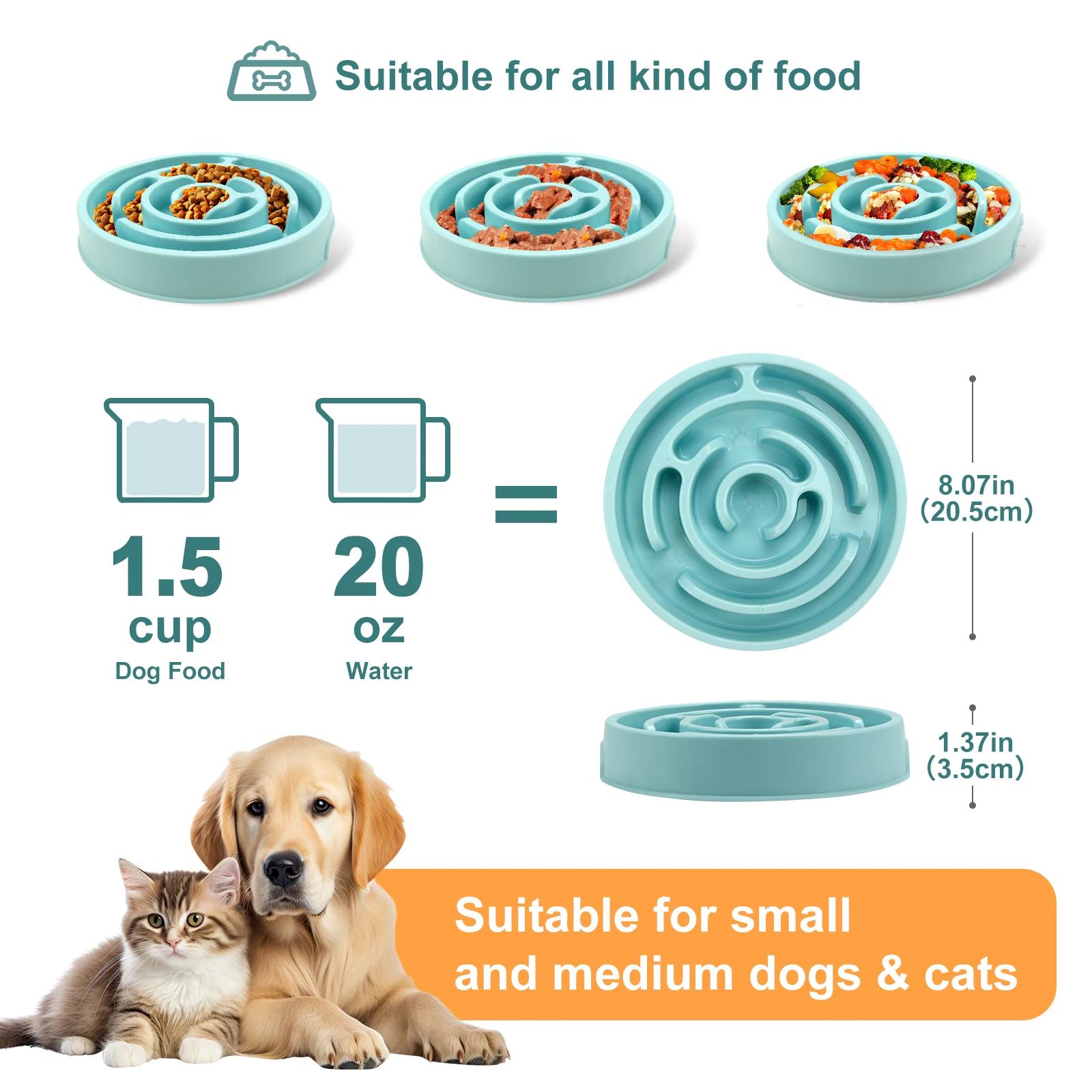 Pet Dog Slow Feeder Bowl Fun N - Royal Canin Food Medium recension och pris